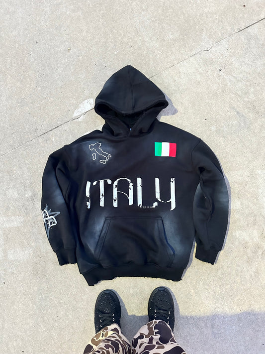 Black “Italy” Hoodie