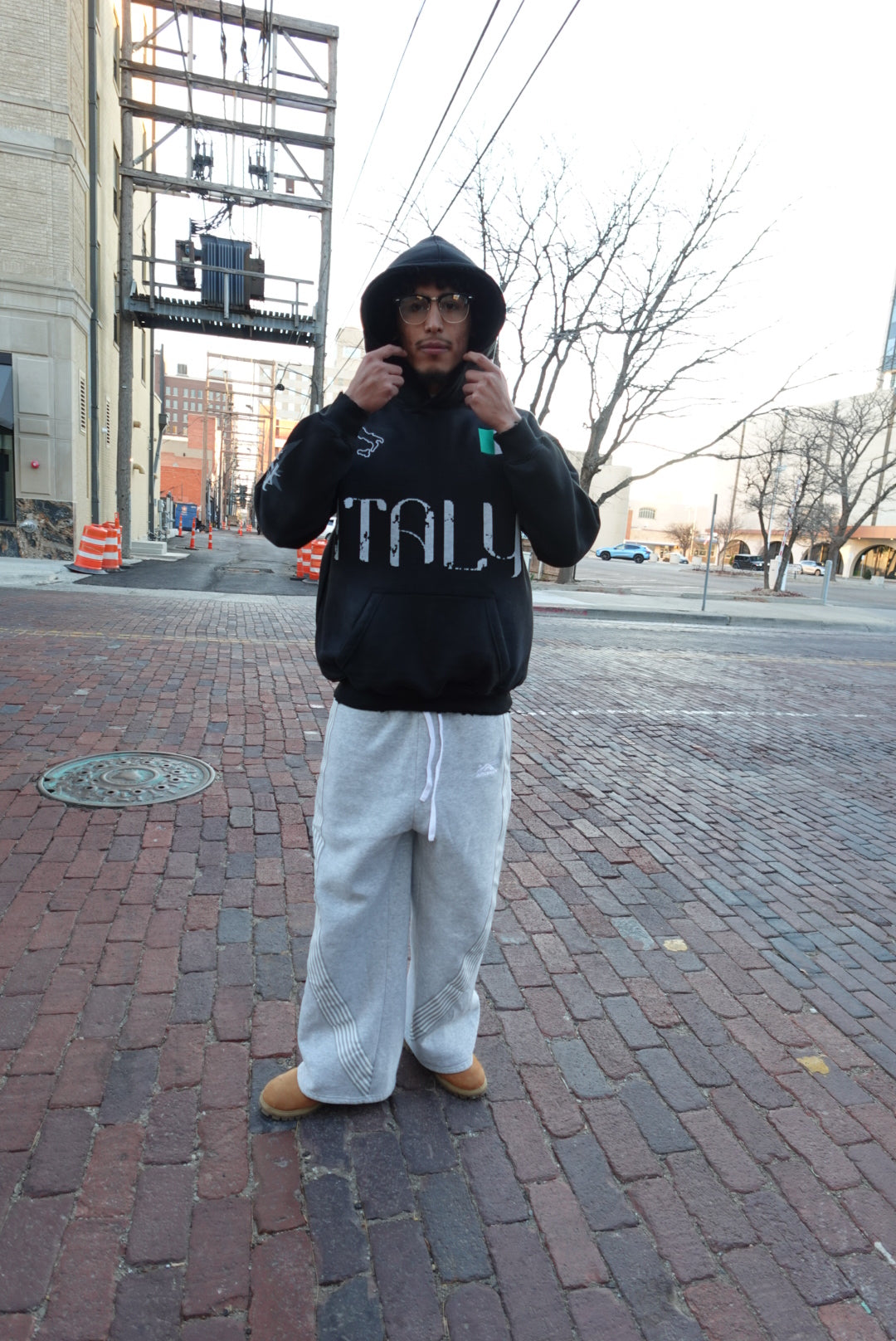 Black “Italy” Hoodie